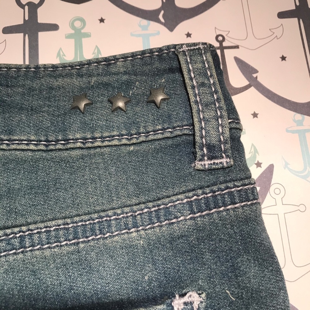 Vanilla Star Blue Jeans Shorts - Picture 6 of 9